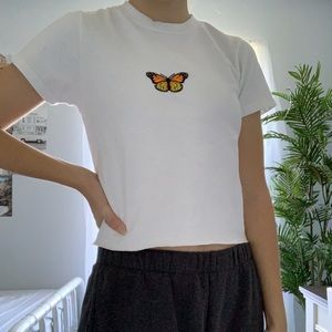 Brandy Melville Helen Butterfly Top